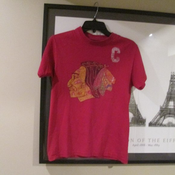Stan Mikita Chicago Blackhawks Captain Vintage Old Time Hockey Tee T-Shirt sz S - Picture 1 of 4